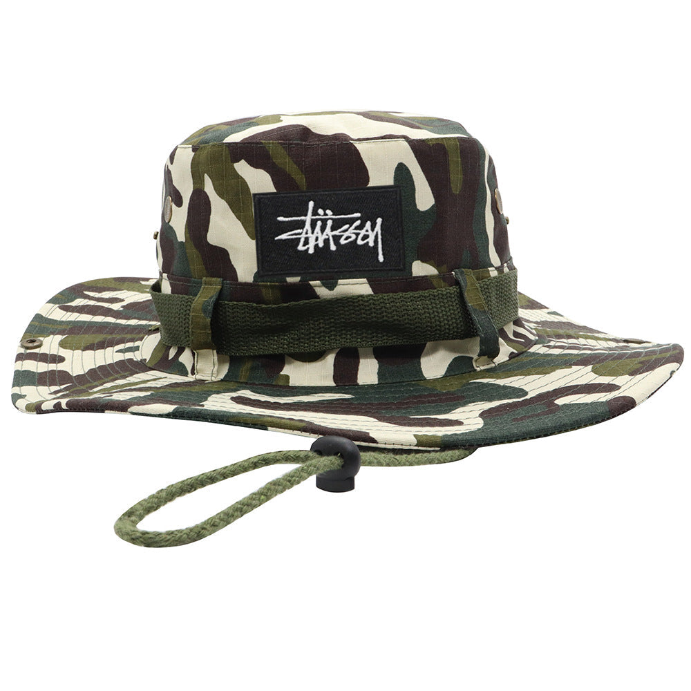 Stussy Hat Men's and Women's Summer Breathable Sun Hat Outdoor