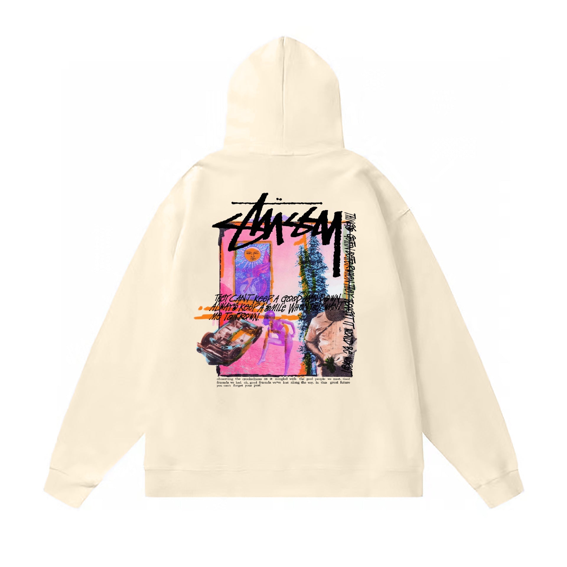 Stussy Hoodie Fall/Winter Fleece Hooded Sweater
