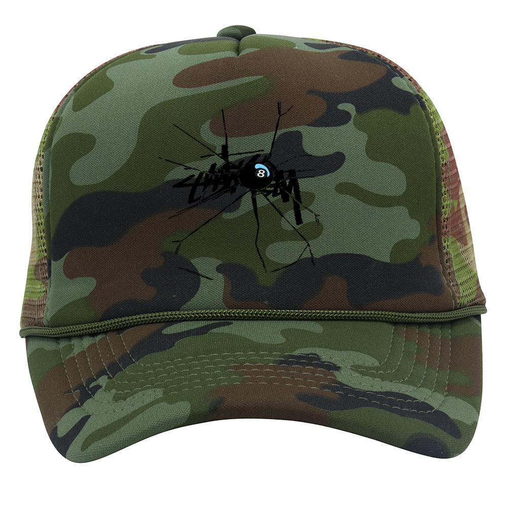 Stussy Hat Mesh Cap Couple Sun Hat Summer Print Baseball Cap Casual Sun Protection Cap